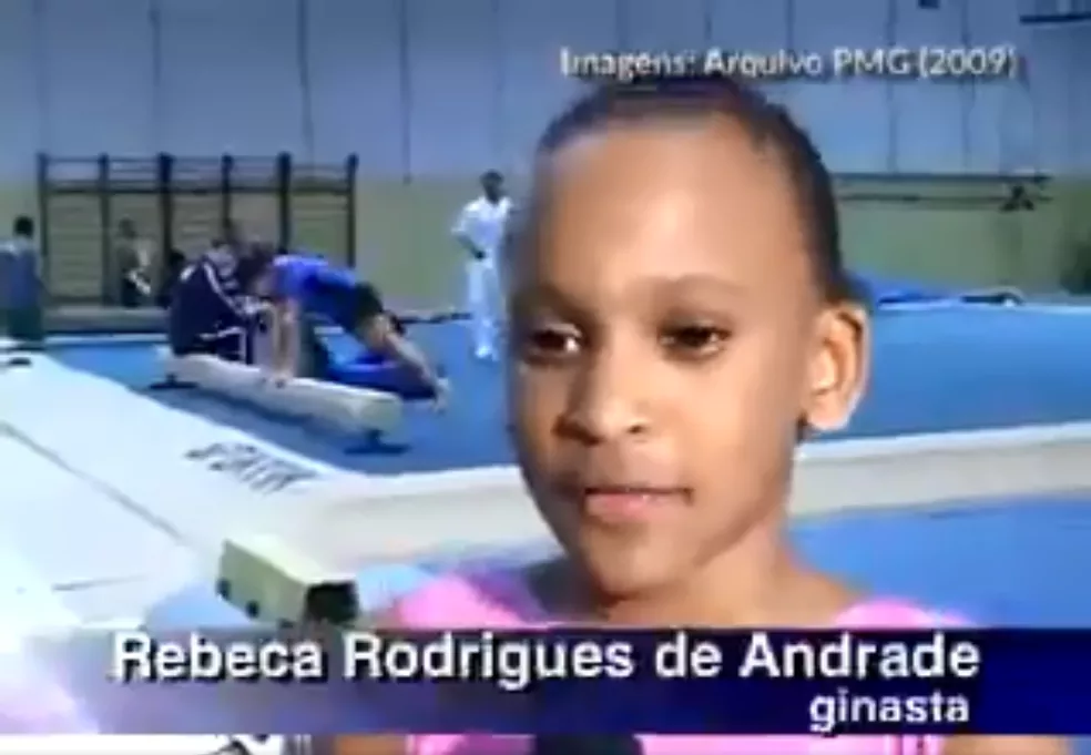 Rebeca Andrade na Infância